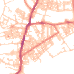 Daytime road noise heatmap for BB6 7AA