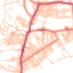Daytime road noise heatmap for BB6 7AD