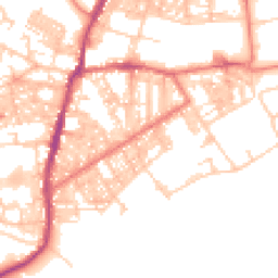 Daytime road noise heatmap for BB6 7AF