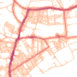 Daytime road noise heatmap for BB6 7AL
