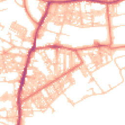Daytime road noise heatmap for BB6 7AP