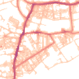 Daytime road noise heatmap for BB6 7AQ