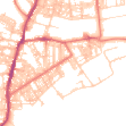 Daytime road noise heatmap for BB6 7AS