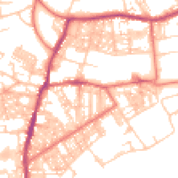 Daytime road noise heatmap for BB6 7AW