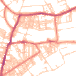 Daytime road noise heatmap for BB6 7AX