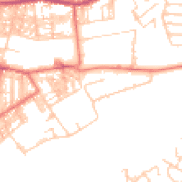 Daytime road noise heatmap for BB6 7BA