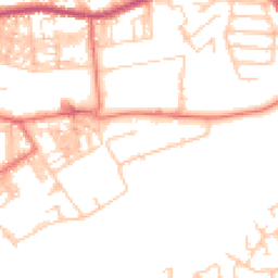 Daytime road noise heatmap for BB6 7BB