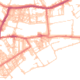 Daytime road noise heatmap for BB6 7BD