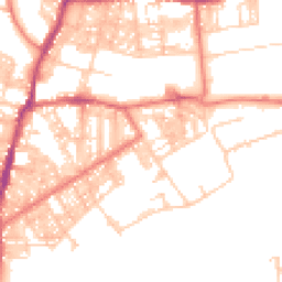 Daytime road noise heatmap for BB6 7BE
