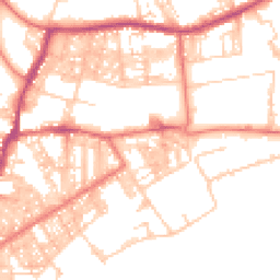 Daytime road noise heatmap for BB6 7BG