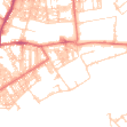 Daytime road noise heatmap for BB6 7BL