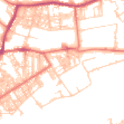 Daytime road noise heatmap for BB6 7BT