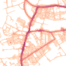 Daytime road noise heatmap for BB6 7DB