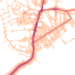 Daytime road noise heatmap for BB6 7DX