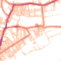 Daytime road noise heatmap for BB6 7EN