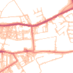 Daytime road noise heatmap for BB6 7FX
