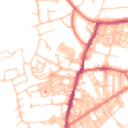 Daytime road noise heatmap for BB6 7HE