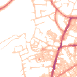 Daytime road noise heatmap for BB6 7HL