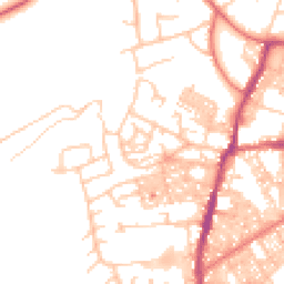 Daytime road noise heatmap for BB6 7HN