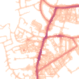 Daytime road noise heatmap for BB6 7JB