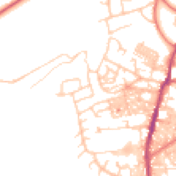Daytime road noise heatmap for BB6 7JS