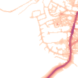 Daytime road noise heatmap for BB6 7LB