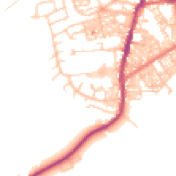 Daytime road noise heatmap for BB6 7LN