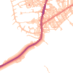 Daytime road noise heatmap for BB6 7LW
