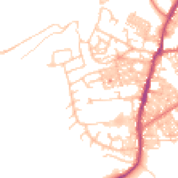 Daytime road noise heatmap for BB6 7NW