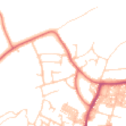 Daytime road noise heatmap for BB6 7PF
