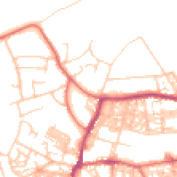 Daytime road noise heatmap for BB6 7PY