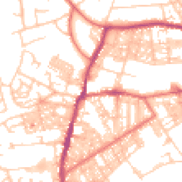 Daytime road noise heatmap for BB6 7QL