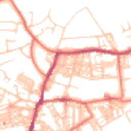 Daytime road noise heatmap for BB6 7RB