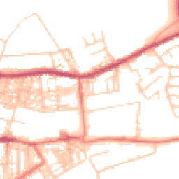 Daytime road noise heatmap for BB6 7SL