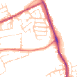Daytime road noise heatmap for BB6 7TL