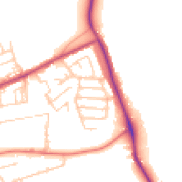 Daytime road noise heatmap for BB6 7TW