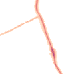 Night-time road noise heatmap for BB6 7TW