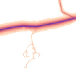 Daytime road noise heatmap for BB6 8AD