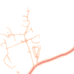 Daytime road noise heatmap for BB6 8AS