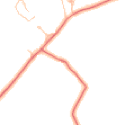 Daytime road noise heatmap for BB6 8BD