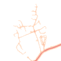 Daytime road noise heatmap for BB6 8BL