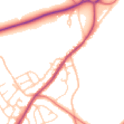 Daytime road noise heatmap for BB6 8BX