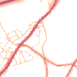 Daytime road noise heatmap for BB6 8DL