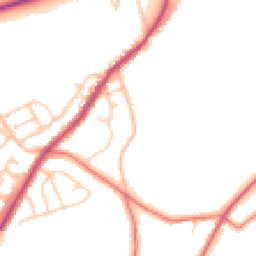 Daytime road noise heatmap for BB6 8DQ