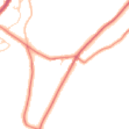 Daytime road noise heatmap for BB6 8DZ