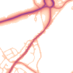 Daytime road noise heatmap for BB6 8EA