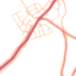 Daytime road noise heatmap for BB6 8EP