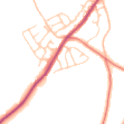 Daytime road noise heatmap for BB6 8ER