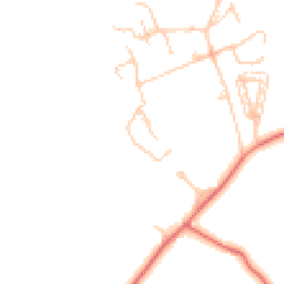 Daytime road noise heatmap for BB6 8HN