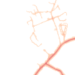 Daytime road noise heatmap for BB6 8HP